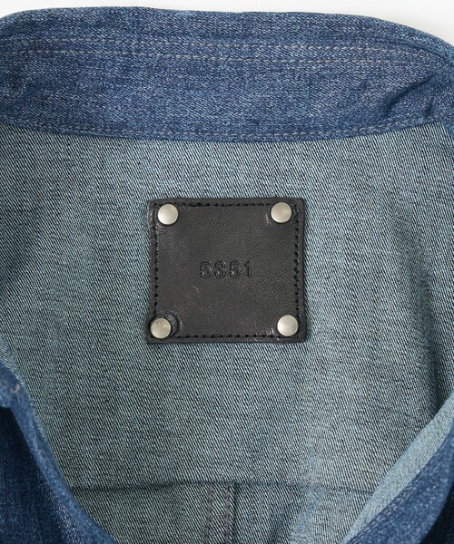 5351 POUR LES HOMMES（ゴーサンゴーイチプールオム）の「【セットアップ対応】長袖 デニムシャツ（シャツ/ブラウス・メンズ・インディゴブルー/ブラック・44/46/48/50）」の8枚目の写真