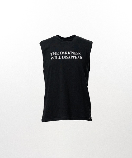 KAMIYA(カミヤ)の「Typography Print Sleeveless T-shirt(Tシャツ/カットソー・メンズ・ホワイト/ブラック・M)」の2枚目の写真