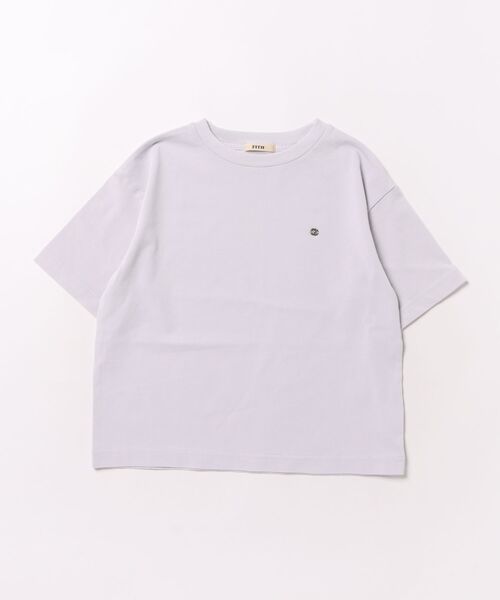 FITH（フィス）の「Smooth Cotton Jersey Back Logo Tee（Tシャツ/カットソー・キッズ・チャコールグレー/ピンク・125/115）」の3枚目の写真