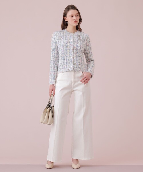 ANAYI(アナイ)の「ストレッチデニムワイドパンツ(その他パンツ・レディース・ホワイト/ブルー・38/36/34)」の19枚目の写真