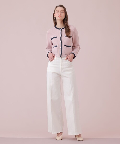 ANAYI(アナイ)の「ストレッチデニムワイドパンツ(その他パンツ・レディース・ホワイト/ブルー・38/36/34)」の17枚目の写真