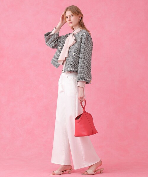 ANAYI(アナイ)の「ストレッチデニムワイドパンツ(その他パンツ・レディース・ホワイト/ブルー・38/36/34)」の16枚目の写真