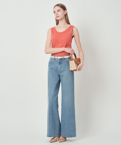 ANAYI(アナイ)の「ストレッチデニムワイドパンツ(その他パンツ・レディース・ホワイト/ブルー・38/36/34)」の14枚目の写真