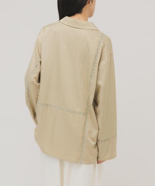 KBF（ケイビーエフ）の「ルーズサテンシャツ（シャツ/ブラウス・レディース・ベージュ/グリーン系その他・ONE）」の17枚目の写真