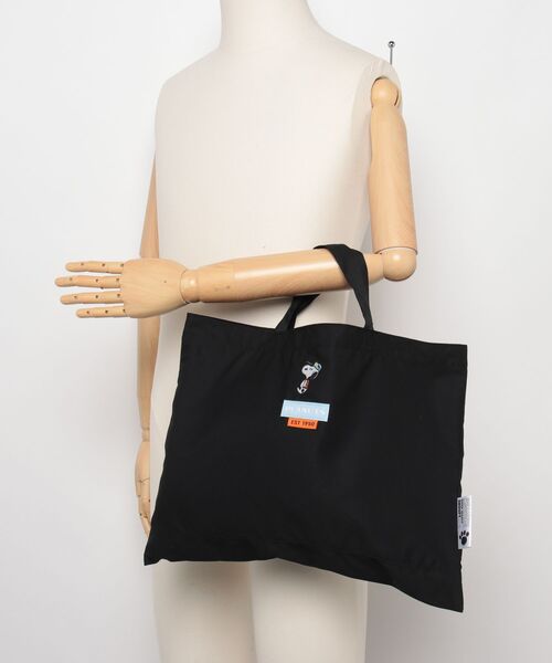 PEANUTS（ピーナッツ）の「SNOOPY スヌーピー レッスントートバッグ（トートバッグ・レディース・ブラック/グレー/ベージュ・FREE）」の20枚目の写真