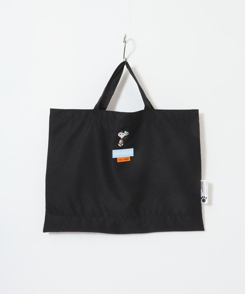 PEANUTS（ピーナッツ）の「SNOOPY スヌーピー レッスントートバッグ（トートバッグ・レディース・ブラック/グレー/ベージュ・FREE）」の4枚目の写真