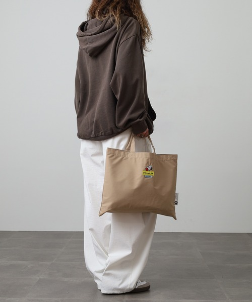 PEANUTS（ピーナッツ）の「SNOOPY スヌーピー レッスントートバッグ（トートバッグ・レディース・ブラック/グレー/ベージュ・FREE）」の16枚目の写真