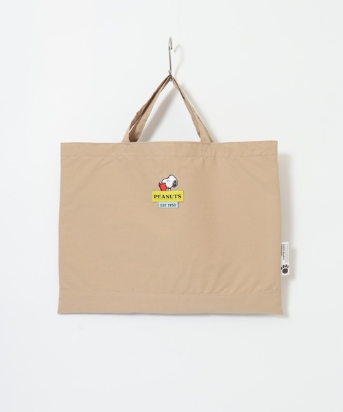 PEANUTS（ピーナッツ）の「SNOOPY スヌーピー レッスントートバッグ（トートバッグ・レディース・ブラック/グレー/ベージュ・FREE）」の8枚目の写真