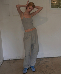 ナイロン トラックパンツ グレー