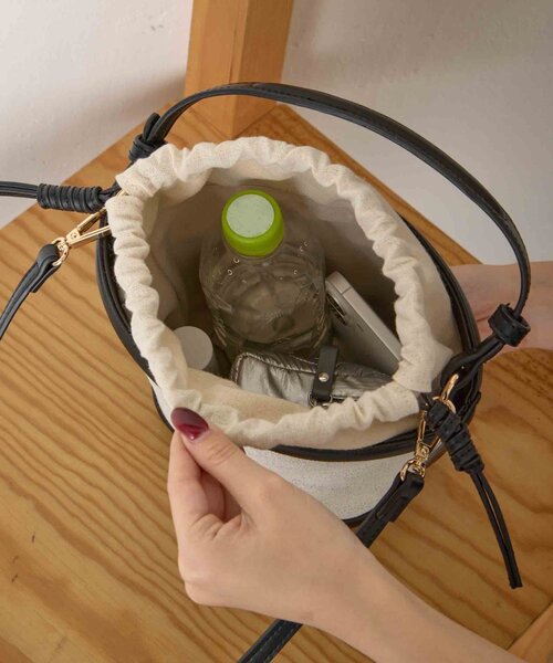 Jena espace merveilleux(ジェナ エスパスメルヴェイユ)の「エルガリーハンドバッグ(トートバッグ・レディース・ブラック/ブラウン・FREE)」の9枚目の写真