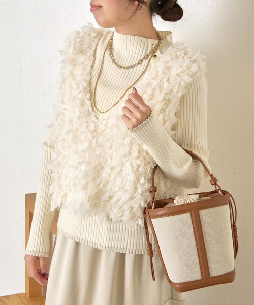 Jena espace merveilleux(ジェナ エスパスメルヴェイユ)の「エルガリーハンドバッグ(トートバッグ・レディース・ブラック/ブラウン・FREE)」の15枚目の写真