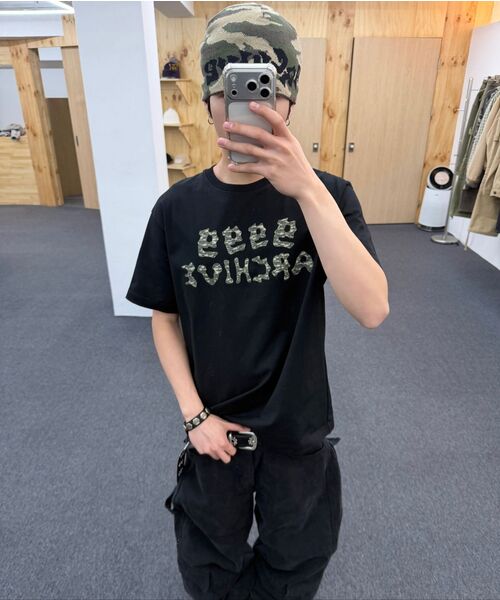 9999ARCHIVE（9999アーカイブ）の「Oblique Pocket Wide Cargo Pants（その他パンツ・レディース・ブラック・FREE/2/3）」の4枚目の写真