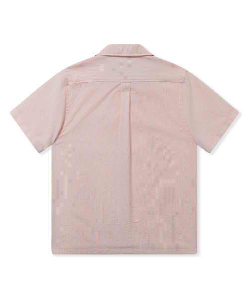 PRODESHIRT（プロデシャツ）の「[コンフォート] クバンオープンカラーカプリキャンプシャツ (ピンクストライプ)（シャツ/ブラウス・メンズ・その他・M/L/XL）」の2枚目の写真