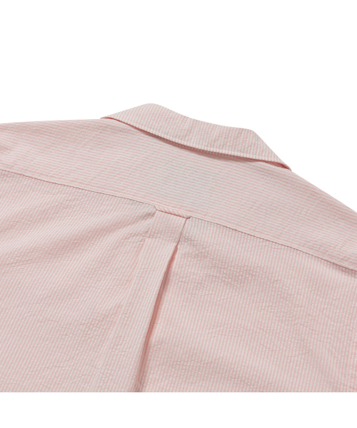 PRODESHIRT（プロデシャツ）の「[コンフォート] クバンオープンカラーカプリキャンプシャツ (ピンクストライプ)（シャツ/ブラウス・メンズ・その他・M/L/XL）」の4枚目の写真