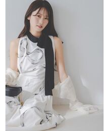 SNIDEL | リボンディテールカーデセットワンピース(ワンピース)