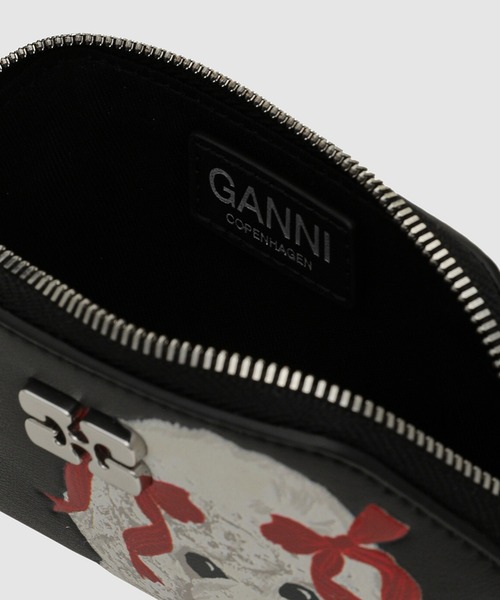 GANNI（ガニー）の「Bou Coin Purse Puddle（コインケース・レディース・ブラック・ONE SIZE）」の6枚目の写真