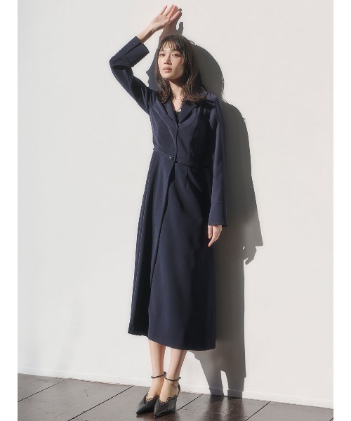 ダブルサテングレースワンピース（ワンピース）｜anuans（アニュアンス