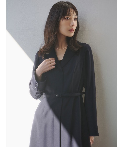 ダブルサテングレースワンピース（ワンピース）｜anuans（アニュアンス