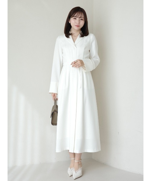 ダブルサテングレースワンピース（ワンピース）｜anuans（アニュアンス