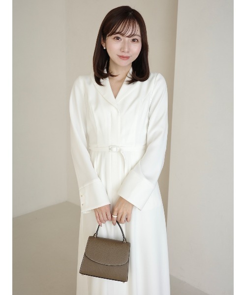 ダブルサテングレースワンピース（ワンピース）｜anuans（アニュアンス