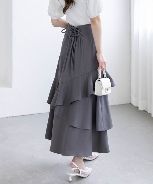 セール】【低身長対応／サイズ展開あり】アシンメトリーマーメイド