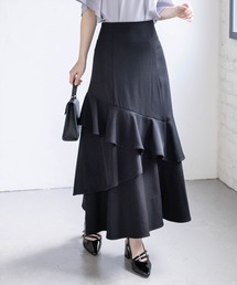 CLEAR BASIC | 【低身長対応／サイズ展開あり】アシンメトリーマーメイドスカート[大人 フェミニン 上品](スカート)