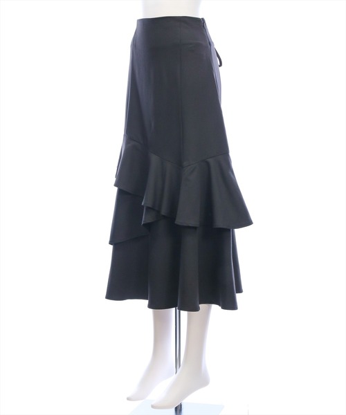 CLEAR BASIC（クリアベーシック）の「【低身長対応／サイズ展開あり】アシンメトリーマーメイドスカート[大人 フェミニン 上品]（スカート・レディース・ブラック系その他/ブラック・F/PF）」の7枚目の写真
