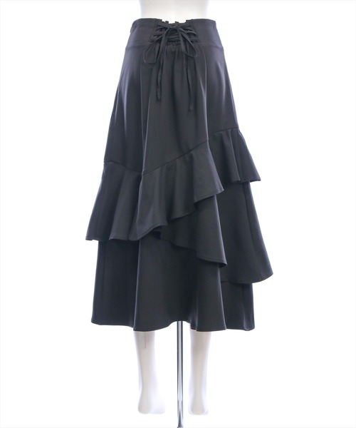 CLEAR BASIC（クリアベーシック）の「【低身長対応／サイズ展開あり】アシンメトリーマーメイドスカート[大人 フェミニン 上品]（スカート・レディース・ブラック系その他/ブラック・F/PF）」の10枚目の写真