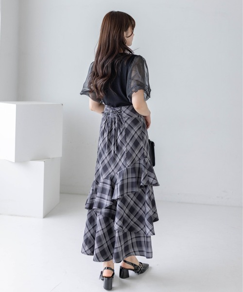 CLEAR BASIC(クリアベーシック)の「【低身長対応/サイズ展開あり】アシンメトリーマーメイドスカート(スカート・レディース・ブラック系その他/ブラック/ブラック系その他2/グレー/モカ・F/PF)」の14枚目の写真