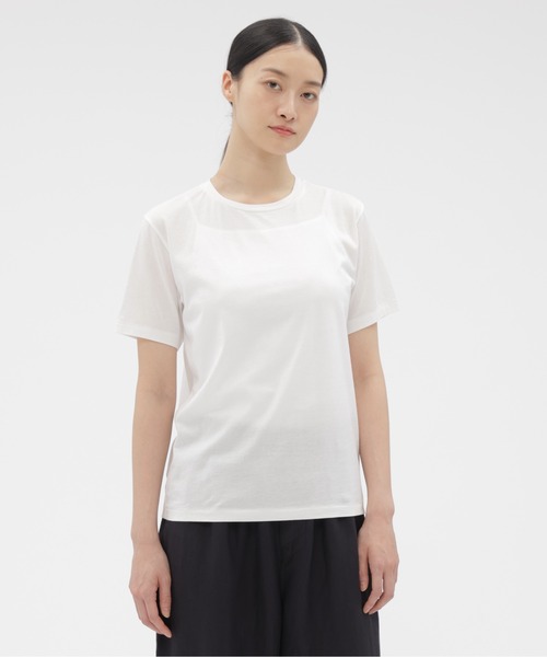 MARGARET HOWELL(マーガレットハウエル)の「SUPERFINE COTTON JERSEY(Tシャツ/カットソー・レディース・ホワイト・FREE)」の1枚目の写真
