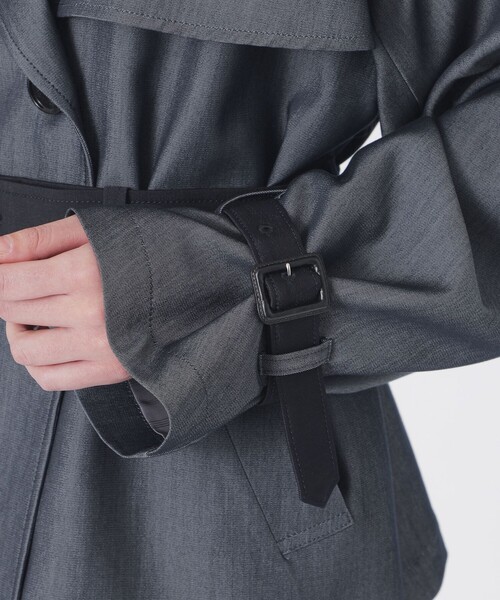 LOVELESS（ラブレス）の「ブロッキングショートトレンチ（トレンチコート・レディース・ブルー系その他7・36/34）」の13枚目の写真