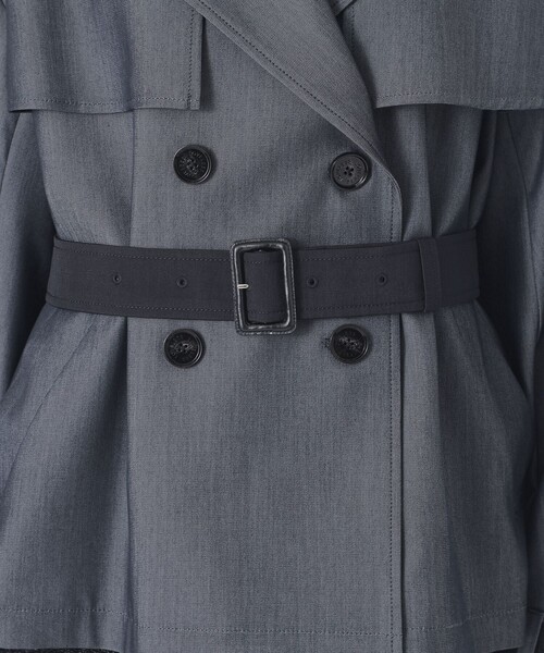 LOVELESS（ラブレス）の「ブロッキングショートトレンチ（トレンチコート・レディース・ブルー系その他7・36/34）」の15枚目の写真