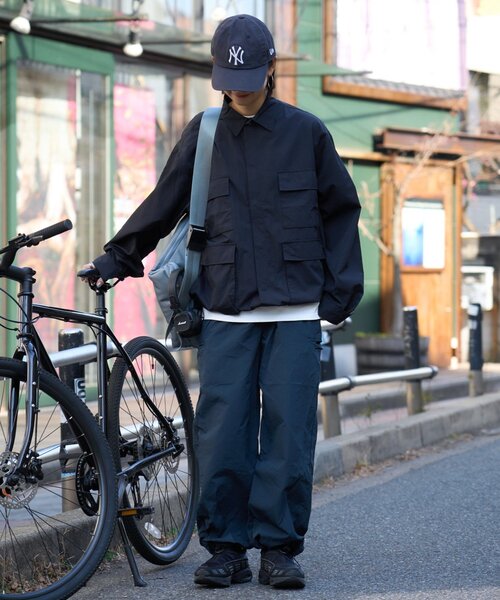 Franklin Climbing（フランクリンクライミング）の「【Franklin Climbing】撥水/ユニセックス/シティアクティブBDUシャツジャケット（ナイロンジャケット・メンズ・ブラック/ベージュ・LARGE/MEDIUM）」の6枚目の写真