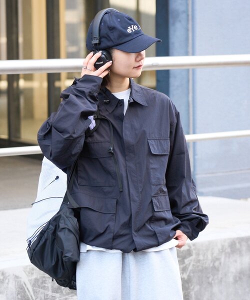 Franklin Climbing（フランクリンクライミング）の「【Franklin Climbing】撥水/ユニセックス/シティアクティブBDUシャツジャケット（ナイロンジャケット・メンズ・ブラック/ベージュ・LARGE/MEDIUM）」の9枚目の写真