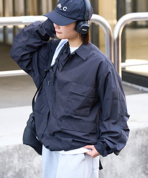 Franklin Climbing（フランクリンクライミング）の「【Franklin Climbing】撥水/ユニセックス/シティアクティブBDUシャツジャケット（ナイロンジャケット・メンズ・ブラック/ベージュ・LARGE/MEDIUM）」の10枚目の写真