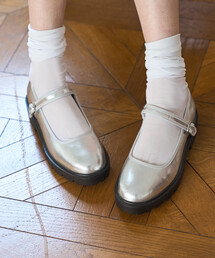 FREAK'S STORE（フリークスストア）の「晴雨兼用 チャンキー メリージェーン/ストラップ付 フラットシューズ/撥水（バレエシューズ）」