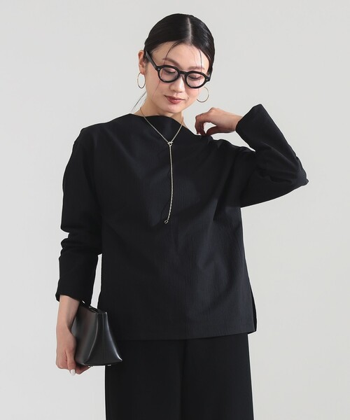 Demi-Luxe BEAMS(デミルクス ビームス)の「【6/11値下げ】ボートネック ロングスリーブ カットソー(Tシャツ/カットソー・レディース・ブラック/イエロー系その他2/ホワイト・ONE SIZE)」の13枚目の写真