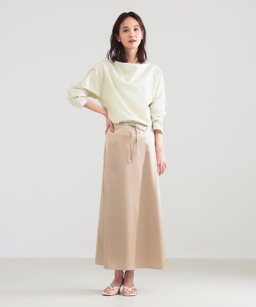 Demi-Luxe BEAMS(デミルクス ビームス)の「【6/11値下げ】ボートネック ロングスリーブ カットソー(Tシャツ/カットソー・レディース・ブラック/イエロー系その他2/ホワイト・ONE SIZE)」の14枚目の写真