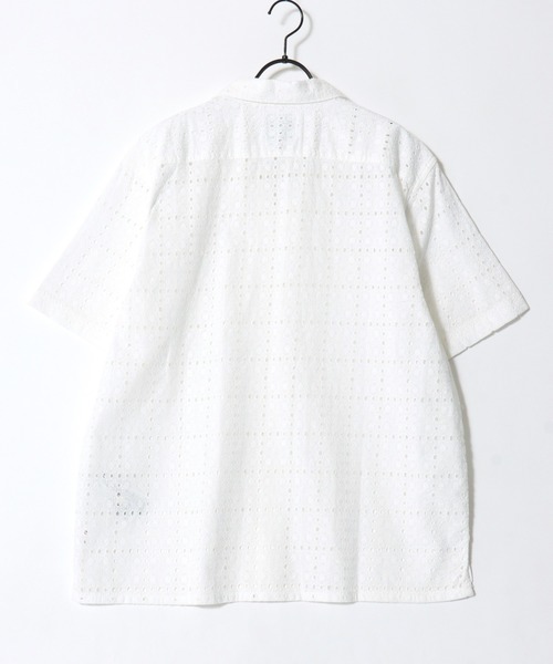Levi's(リーバイス)の「Levi's/リーバイス SUNSET NO POCKET CAMP SHIRT/オーバーサイズ サンセット キャンプシャツ/総柄 アロハシャツ/オープンカラーシャツ/レディース メンズ(シャツ/ブラウス・メンズ・ホワイト/ブラック系その他/オートミール/ブラック/ベージュ系その他/ホワイト系その他・M/L/XL)」の8枚目の写真