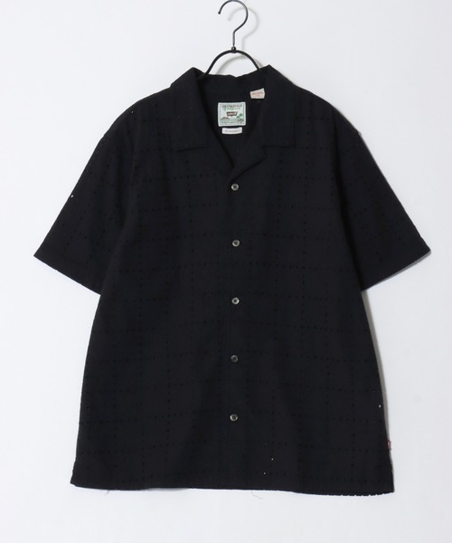 Levi's(リーバイス)の「Levi's/リーバイス SUNSET NO POCKET CAMP SHIRT/オーバーサイズ サンセット キャンプシャツ/総柄 アロハシャツ/オープンカラーシャツ/レディース メンズ(シャツ/ブラウス・メンズ・ホワイト/ブラック系その他/オートミール/ブラック/ベージュ系その他/ホワイト系その他・M/L/XL)」の11枚目の写真