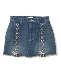 atmos pink | atmos pink Lace-up Denim Mini Skirt / アトモス ピンク レースアップ デニム ミニ スカート(スカート)