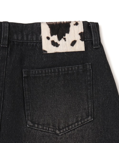 atmos pink(アトモスピンク)の「atmos pink Lace-up Denim Mini Skirt / アトモス ピンク レースアップ デニム ミニ スカート(スカート・レディース・ブルー/ブラック・S/M)」の4枚目の写真