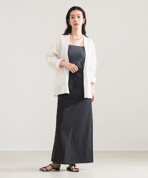 TICCA（ティッカ）の「TICCA / シャツジャケット（シャツ/ブラウス・レディース・ホワイト/ネイビー・ONE SIZE）」の4枚目の写真