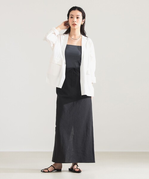 TICCA（ティッカ）の「TICCA / シャツジャケット（シャツ/ブラウス・レディース・ホワイト/ネイビー・ONE SIZE）」の5枚目の写真