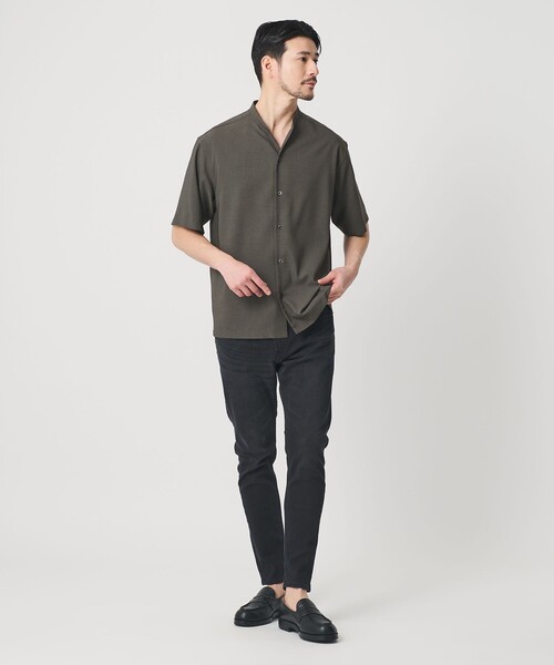 BEAUTY&YOUTH UNITED ARROWS(ビューティーアンドユースユナイテッドアローズ)の「【WEB限定 WARDROBE SMART】 Reflax スキッパー シャツ(シャツ/ブラウス・メンズ・ブラック/ベージュ/ダークグレー・XL/L/M/S)」の8枚目の写真