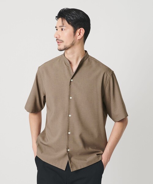 BEAUTY&YOUTH UNITED ARROWS(ビューティーアンドユースユナイテッドアローズ)の「【WEB限定 WARDROBE SMART】 Reflax スキッパー シャツ(シャツ/ブラウス・メンズ・ブラック/ベージュ/ダークグレー・XL/L/M/S)」の10枚目の写真