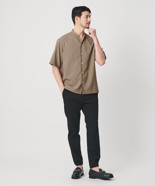 BEAUTY&YOUTH UNITED ARROWS(ビューティーアンドユースユナイテッドアローズ)の「【WEB限定 WARDROBE SMART】 Reflax スキッパー シャツ(シャツ/ブラウス・メンズ・ブラック/ベージュ/ダークグレー・XL/L/M/S)」の11枚目の写真