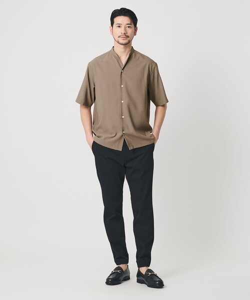 BEAUTY&YOUTH UNITED ARROWS(ビューティーアンドユースユナイテッドアローズ)の「【WEB限定 WARDROBE SMART】 Reflax スキッパー シャツ(シャツ/ブラウス・メンズ・ブラック/ベージュ/ダークグレー・XL/L/M/S)」の12枚目の写真