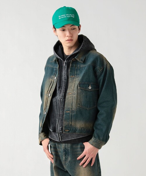 BEAMS HEART（ビームスハート）の「ブラスト デニム ジャケット（デニムジャケット・メンズ・ブラック/インディゴブルー・SMALL/MEDIUM/LARGE）」の2枚目の写真