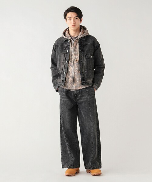 BEAMS HEART（ビームスハート）の「ブラスト デニム ジャケット（デニムジャケット・メンズ・ブラック/インディゴブルー・SMALL/MEDIUM/LARGE）」の12枚目の写真